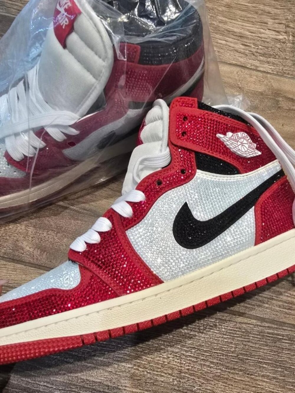 Nike Air Jordan's with Crystals